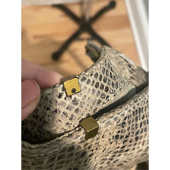 Elliot Lucca Sintra Snakeskin print embossed leather handbag - Picture 10 of 12